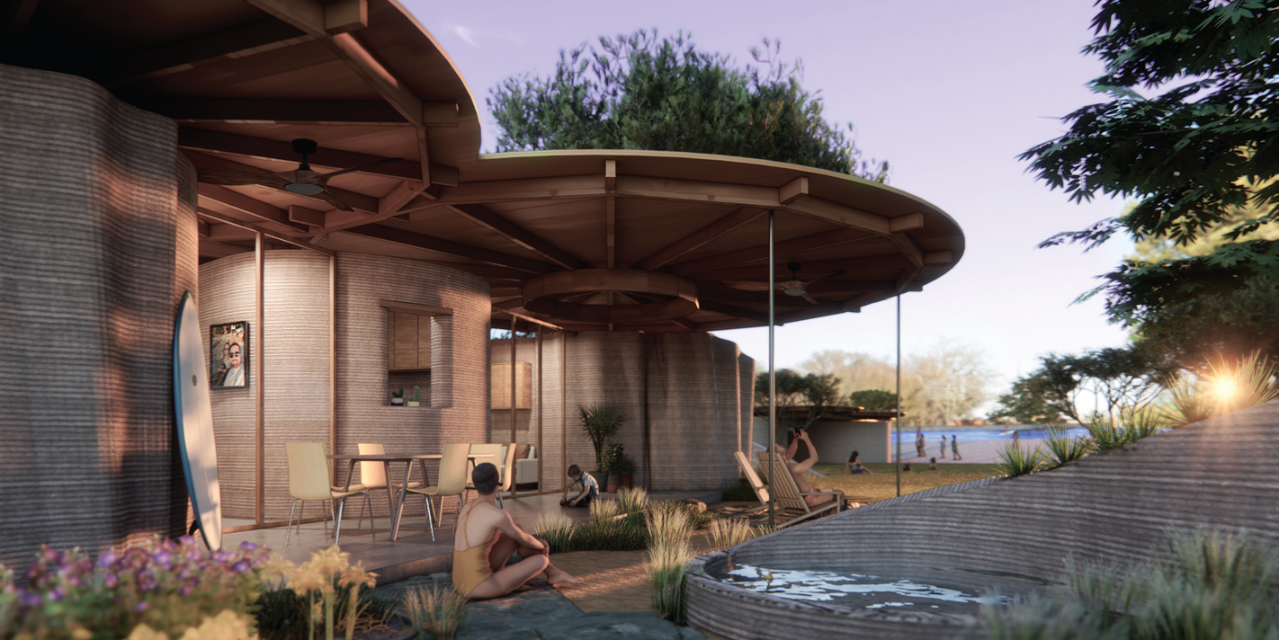 Exterior view of luxury beachfront resort